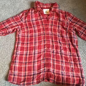 ✅Ascend plaid button up